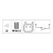 Picture of RS229 - Reverse Light Switch - Ford - Land Rover - Range Rover - Volvo 