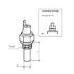 Picture of 232-011-005-015D - Temperature Switch - Switchpoint 130°C ± 10°C - M10X1.5