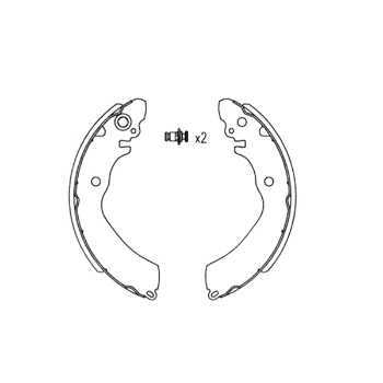 Picture of FSB4177 - Ferodo LV Brake Shoe