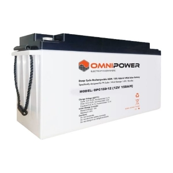 Picture of OPC150-12 - Battery - Deep Cycle - Omnipower Carbon Battery 150Ah 12V